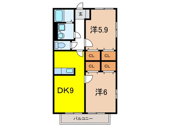 フェリーチェ尾上の物件間取画像